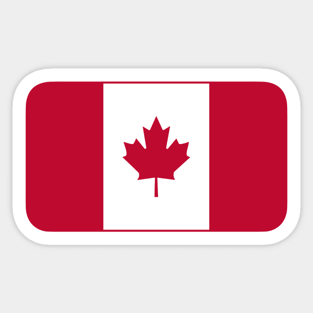 Flag of Canada Sticker by JerryWLambert